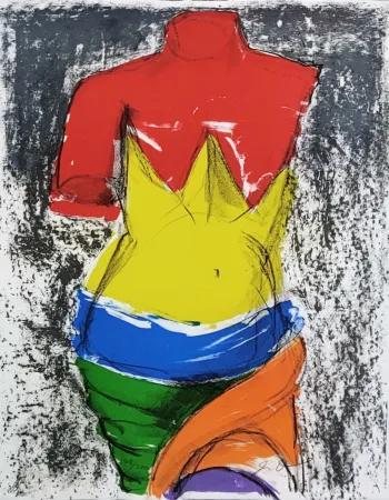 Lithograph Dine - THE BATHER