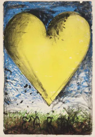 Lithograph Dine - The Yellow Heart