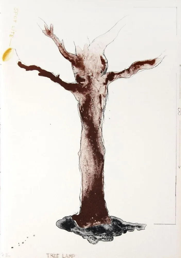 Lithograph Dine - Tree Lamp