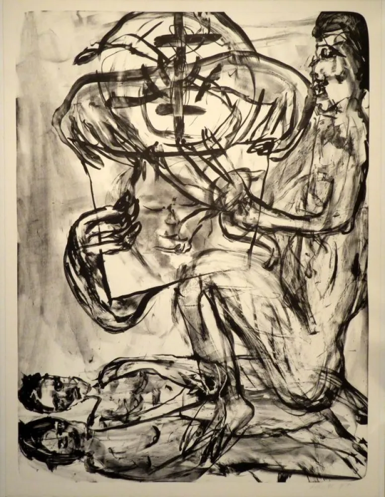 Lithograph Disler - Untitled