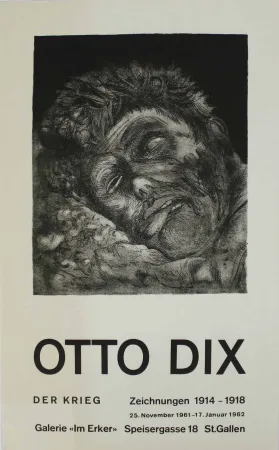 Lithograph Dix - Toter (St. Clément) [Dead Man (St. Clément)]