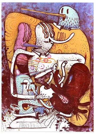 Lithograph Dizac - Sans titre 1