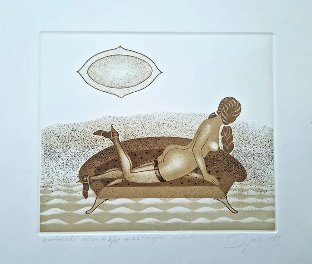 Etching And Aquatint Djak - Mastanja o letu