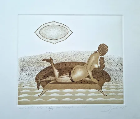 Etching And Aquatint Djak - Mastanja o letu
