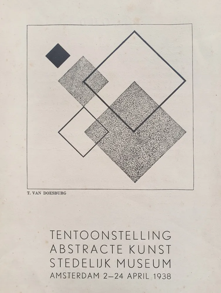 Illustrated Book Doesburg - Tentoonstelling Abstracte Kunst (Exhibition Abstract Art)