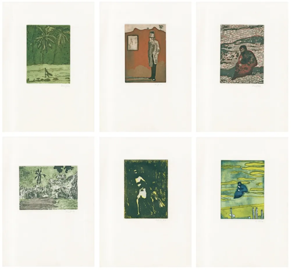 Engraving Doig - Black Palms