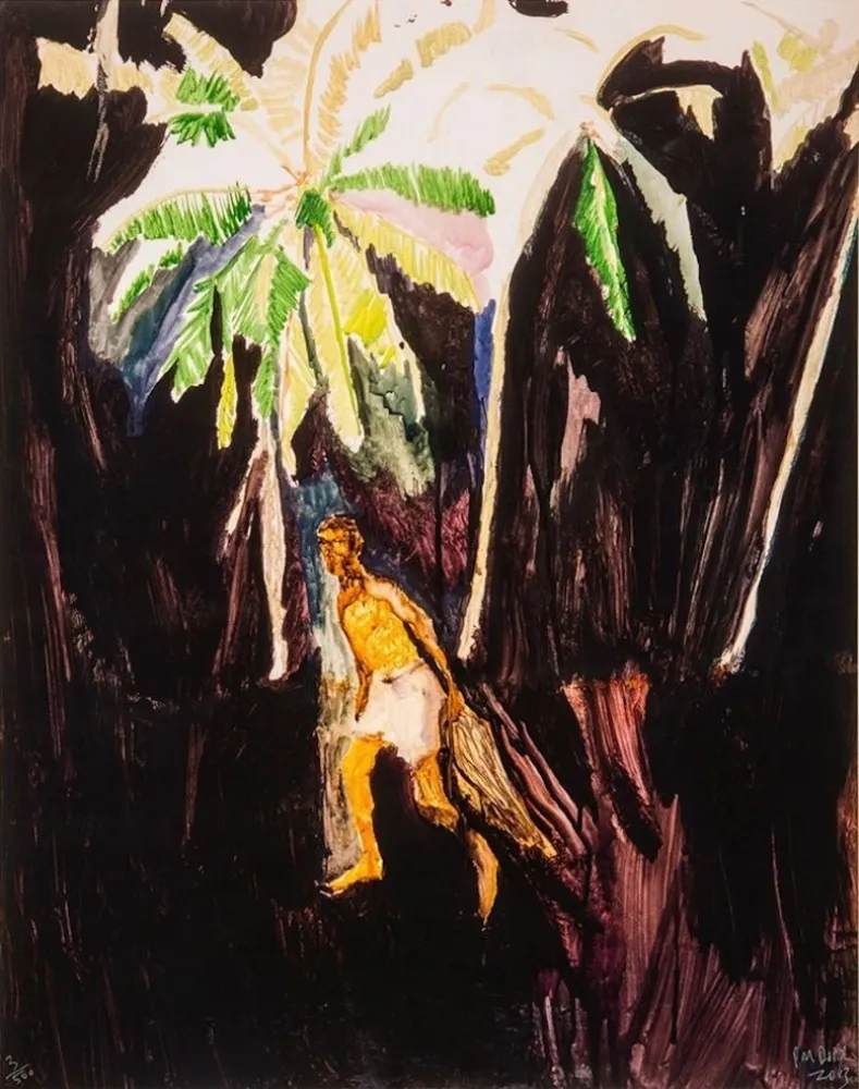 Lithograph Doig - Fisherman