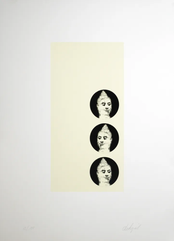 Lithograph Dokoupil - Buddha, 1995