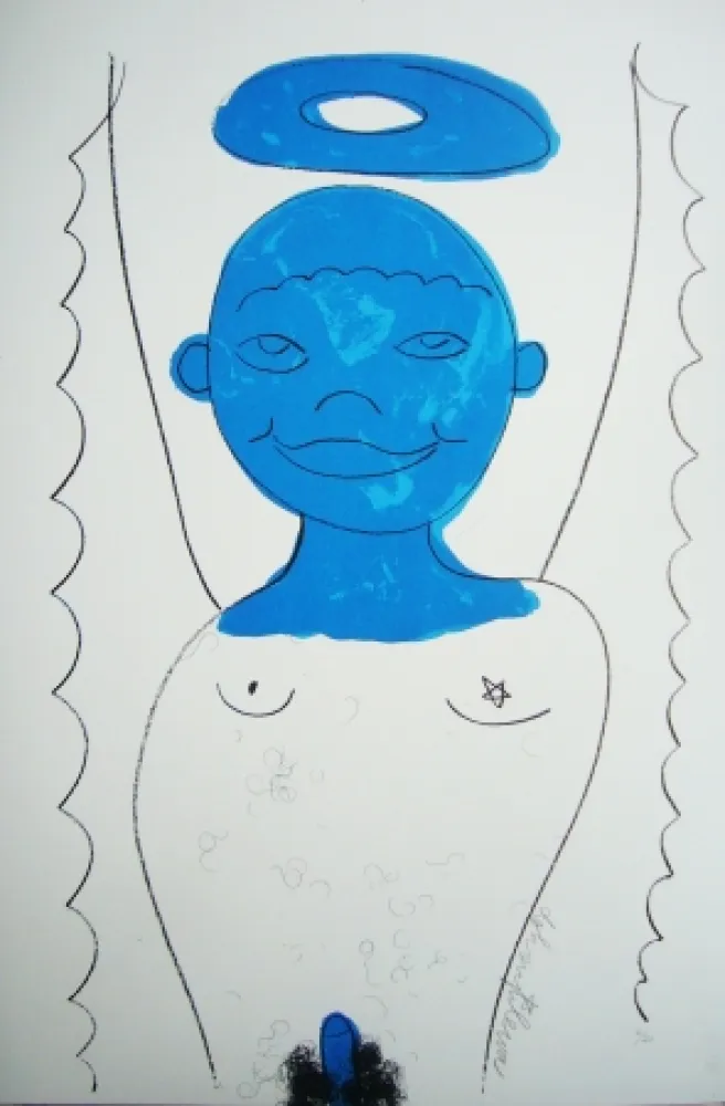 Lithograph Dokoupil - Petit angle 2