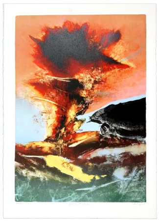 Lithograph Dolma - Ignimbrite Noire