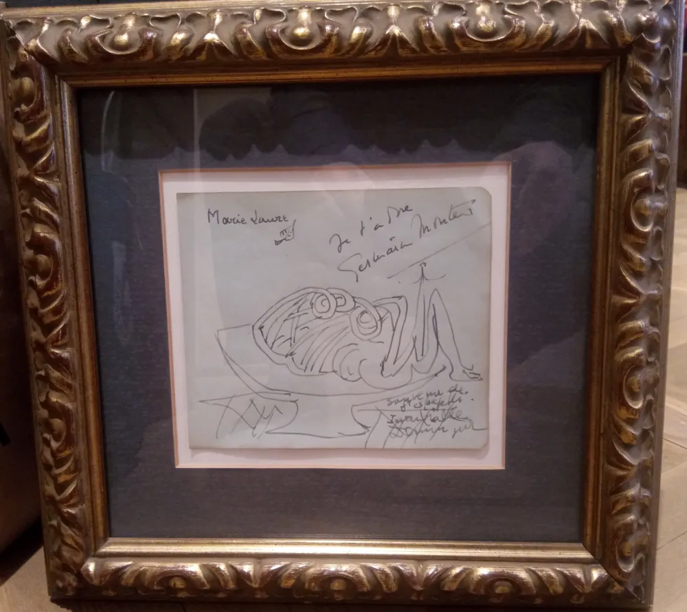 No Technical Dominguez - Dibujo con dedicatoria a Marie Laure de Noailles