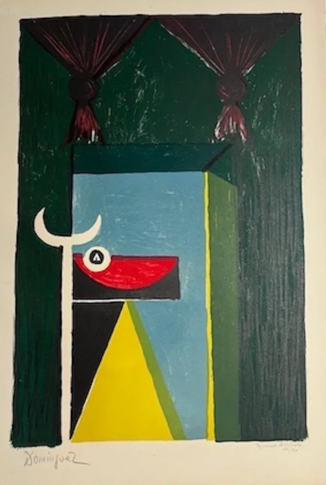 Lithograph Dominguez - Tauromachie