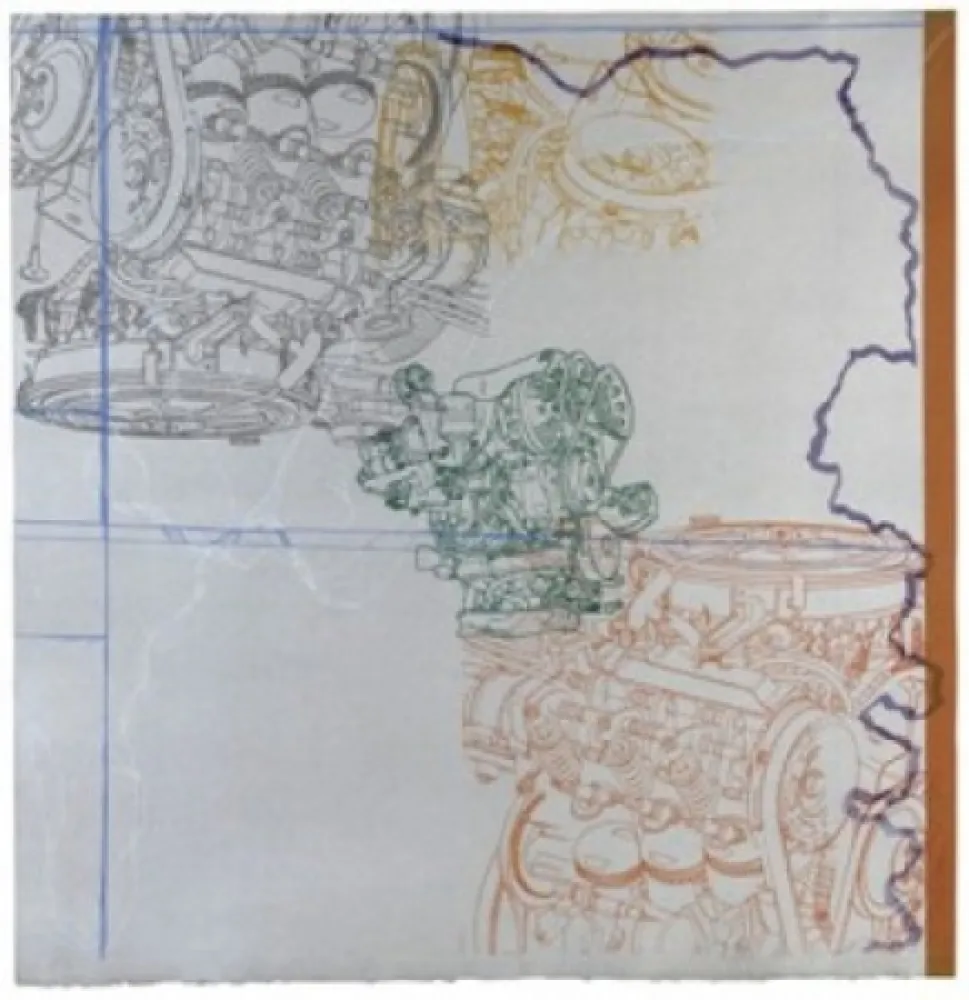 Aquatint Dona - Steps Into The Elastic Gate II	