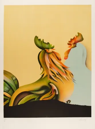 Lithograph Donadini - Les deux amis / The Two Friends