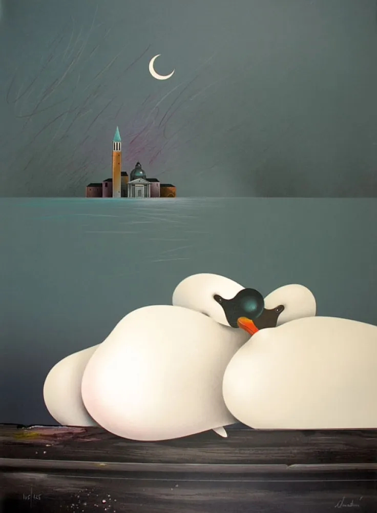 Lithograph Donadini - Lune de miel