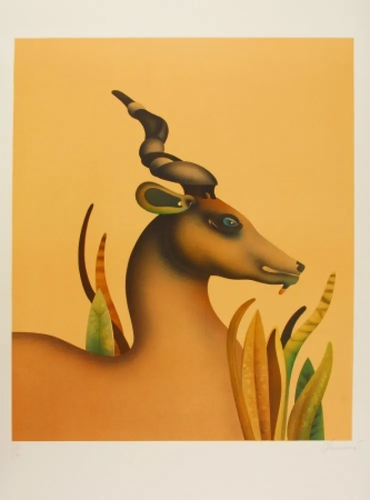 Lithograph Donadini - The Unicorn / La licorne