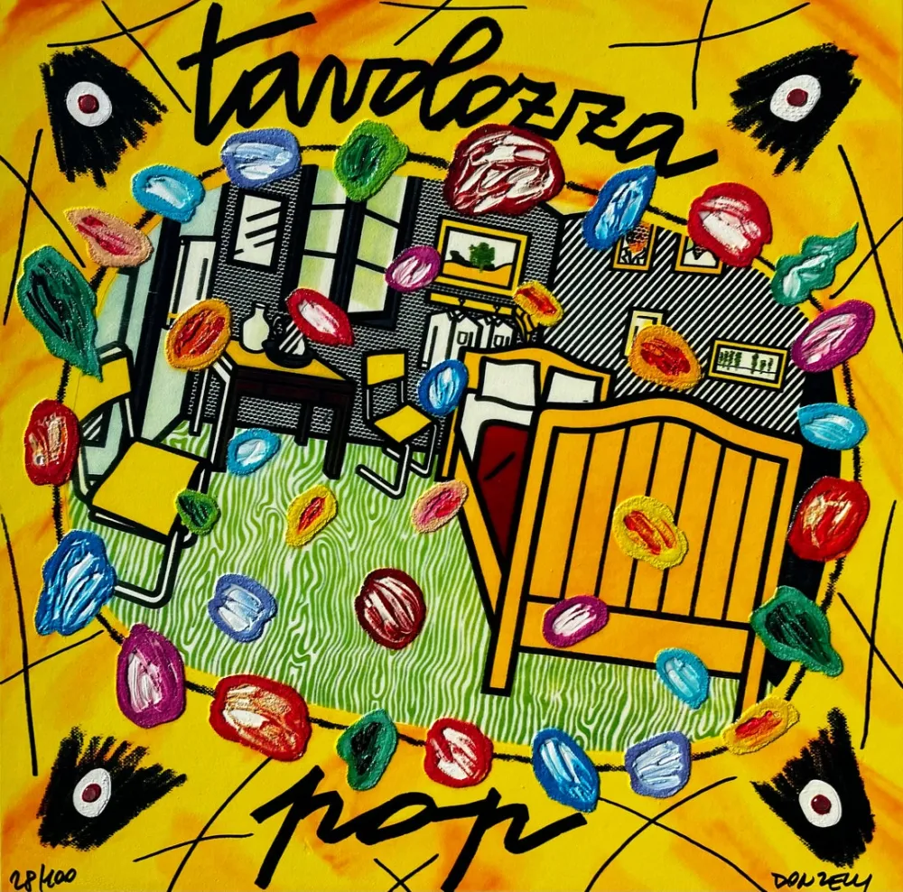 Screenprint Donzelli - Tavolozza pop