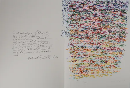 Lithograph Dorazio - Composition aux multiples couleurs