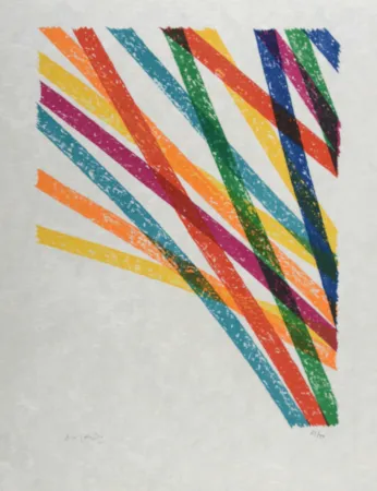 Lithograph Dorazio - Composition (#D), 1976 - Hand-signed