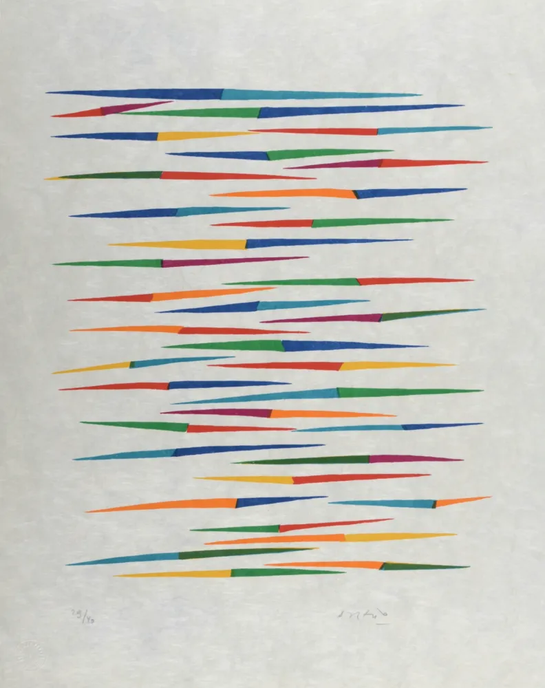 Lithograph Dorazio - Composition (#G), 1976