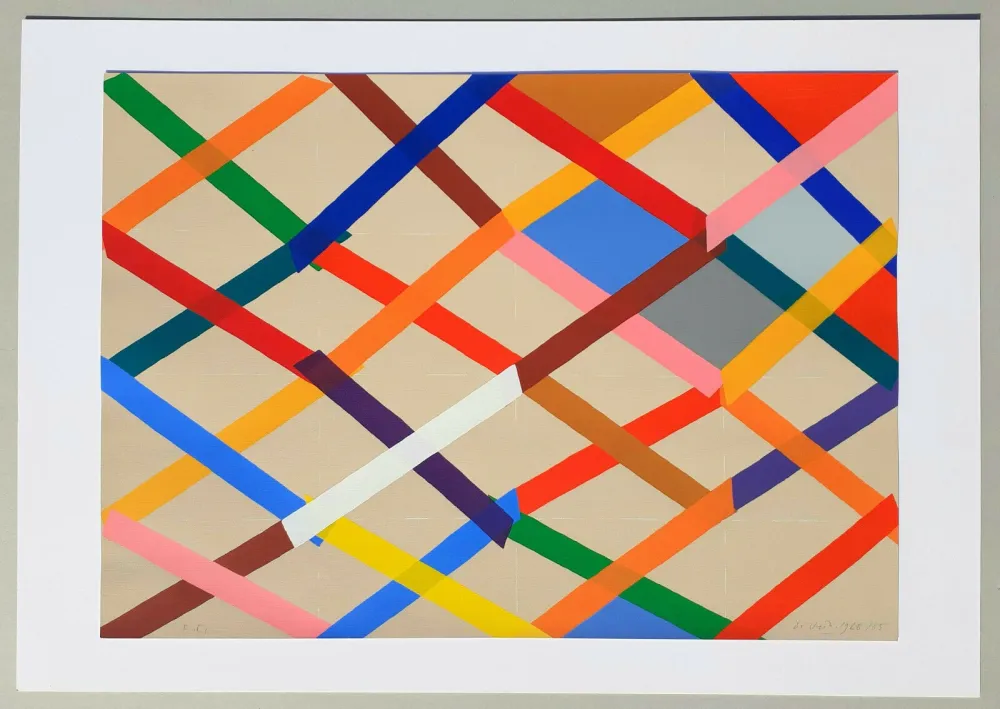 Screenprint Dorazio - Composizione