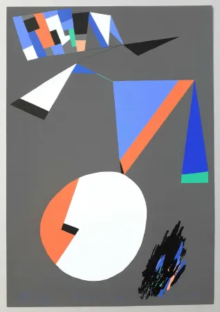 Screenprint Dorazio - Espaces