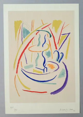 Screenprint Dorazio - Fontana