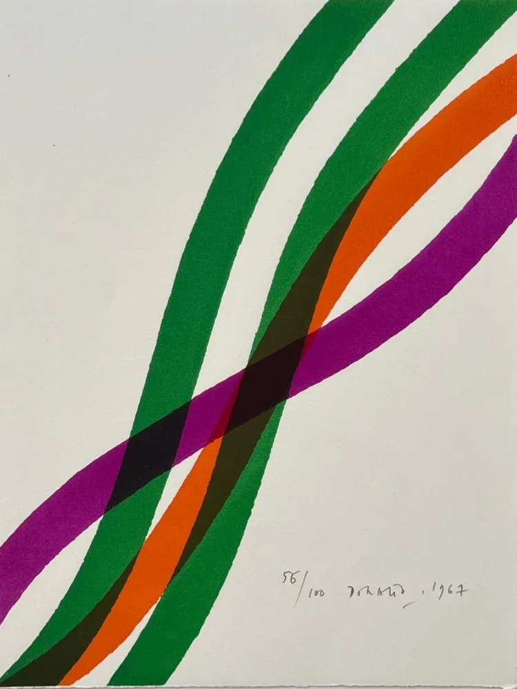 Lithograph Dorazio - Hommage à Hans Arp 