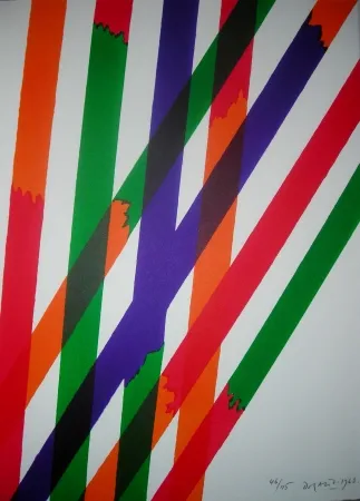 Lithograph Dorazio - Jean Cassou: vingt-deux poèms