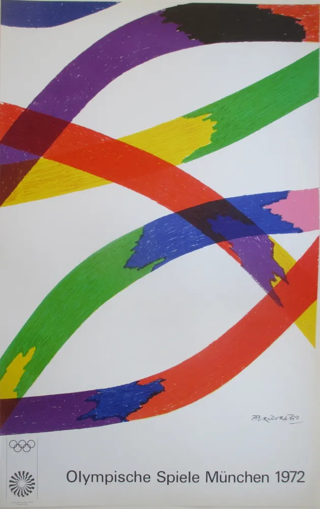 Lithograph Dorazio - OL 1972 - original colourlithograph