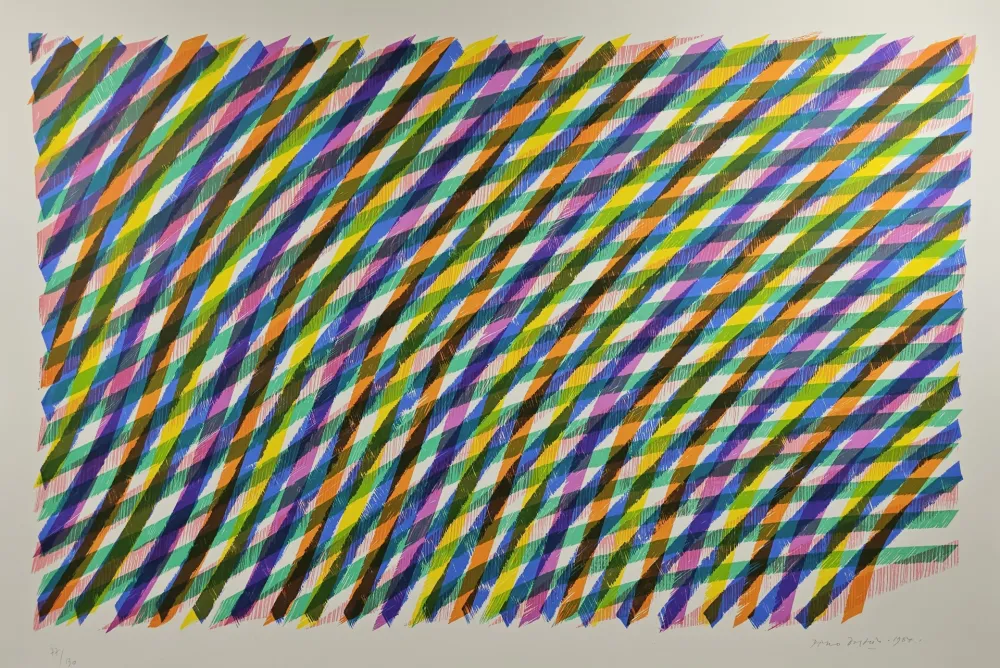 Lithograph Dorazio - RETICOLO. COMPOSIZIONE NO 2