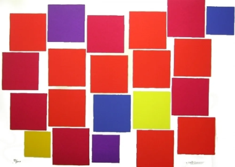 Lithograph Dorazio - Senza titolo