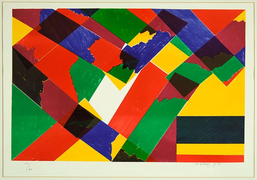 Lithograph Dorazio - Senza titolo