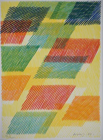 Lithograph Dorazio - Superposition de couleurs