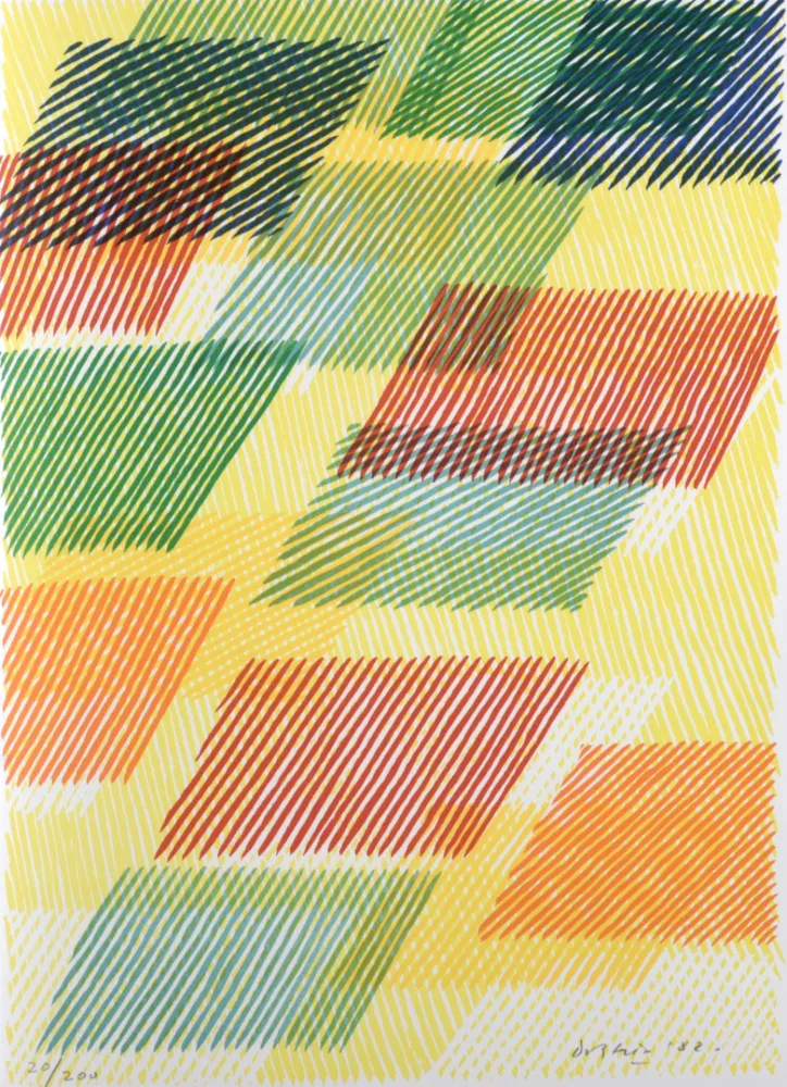 Lithograph Dorazio - Un biologiste anxieux, 1987 - Hand-signed