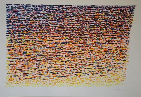 Lithograph Dorazio - Untitled