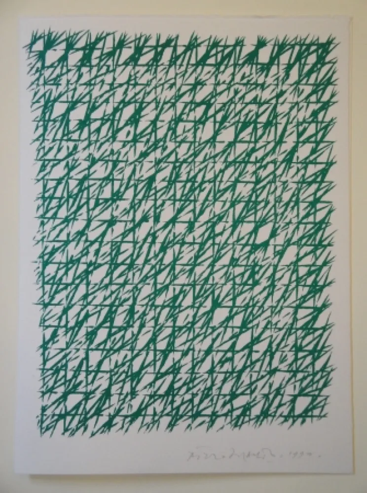 Lithograph Dorazio - Untitled