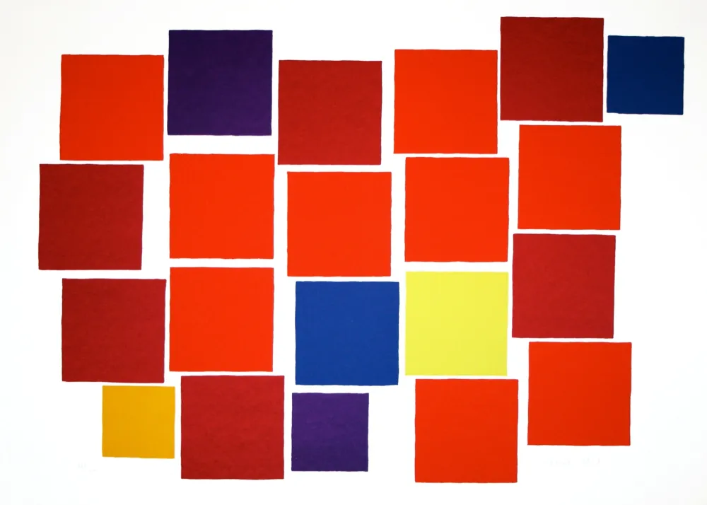 Lithograph Dorazio - Untitled