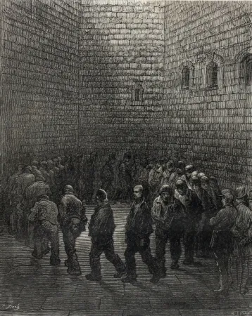 Woodcut Doré - London - A Pilgrimage