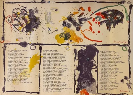 Lithograph Dotremont - Abstrates