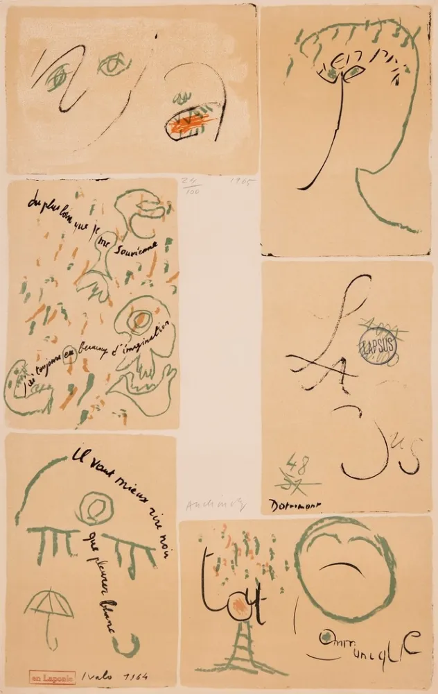 Engraving Dotremont - Litho-mots