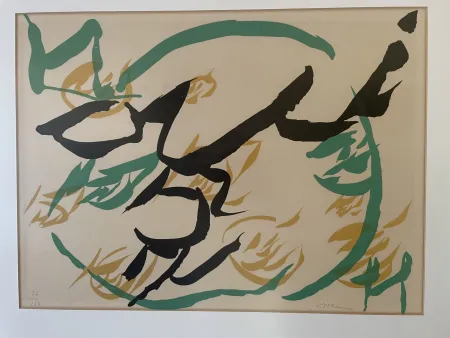 Lithograph Dotremont - Oui Non