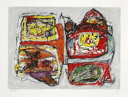 Lithograph Doucet - Rivages-visages-paysages du Sepik