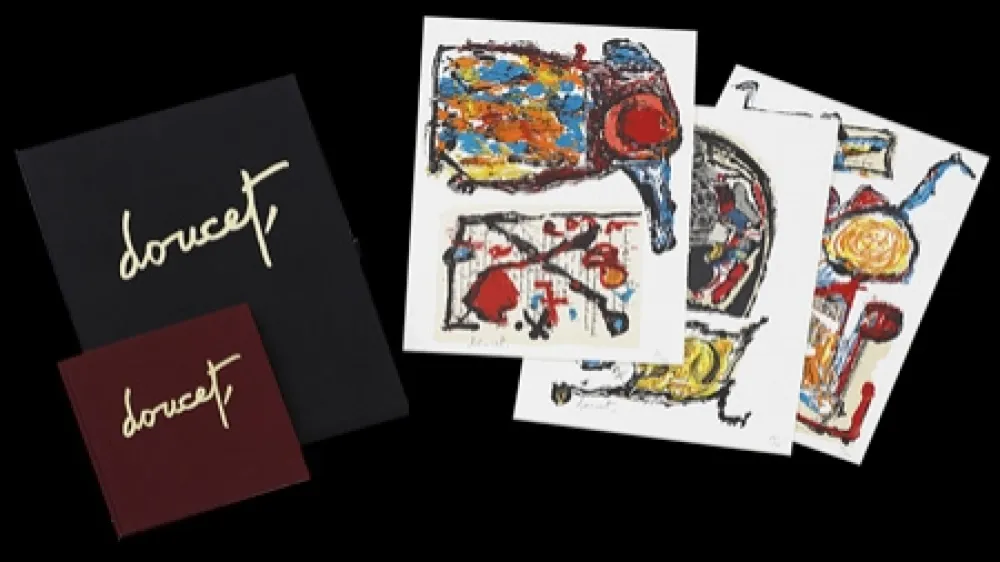 Lithograph Doucet - Traces du quotidien