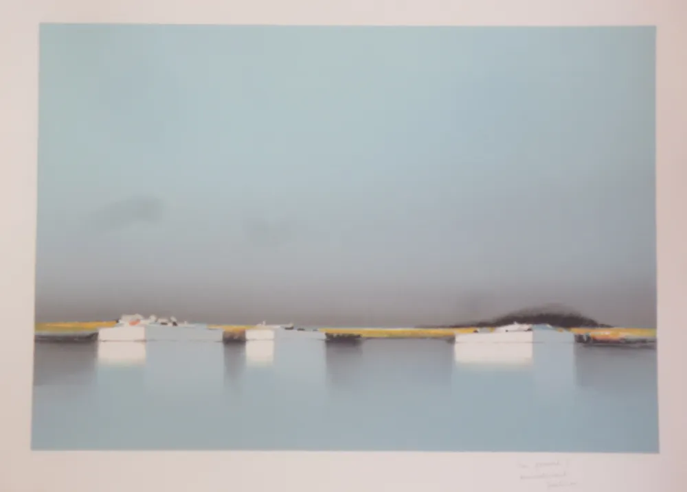 Lithograph Doutreleau - Lagune