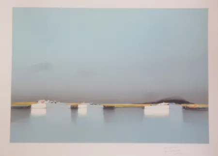 Lithograph Doutreleau - Lagune