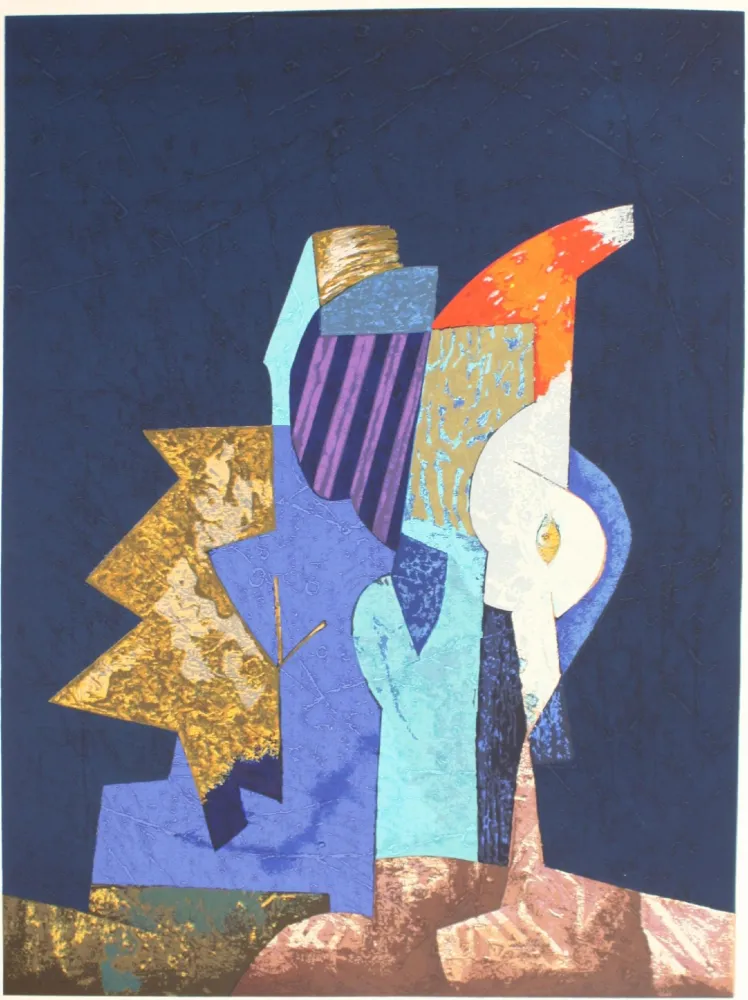 Screenprint Dova  - FIGURE NELLA NOTTE