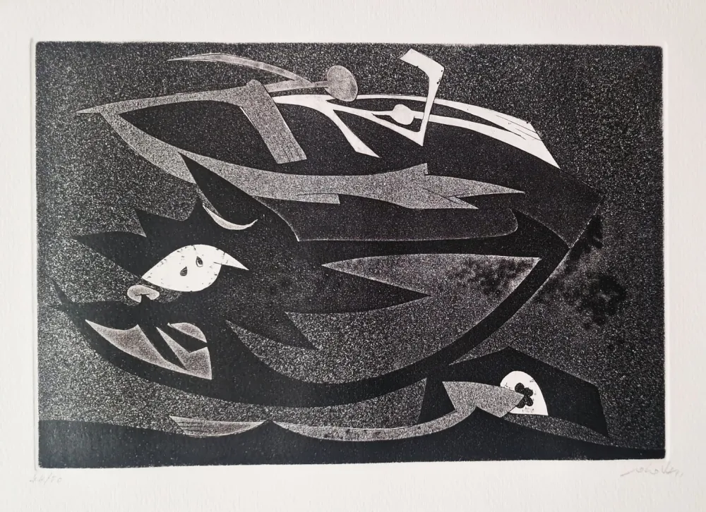 Etching And Aquatint Dova  - Senza titolo