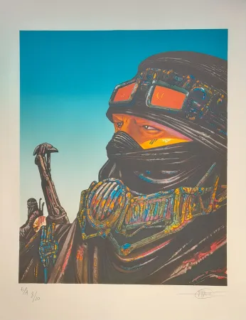 Lithograph Druillet - Touareg  SALAMMBO