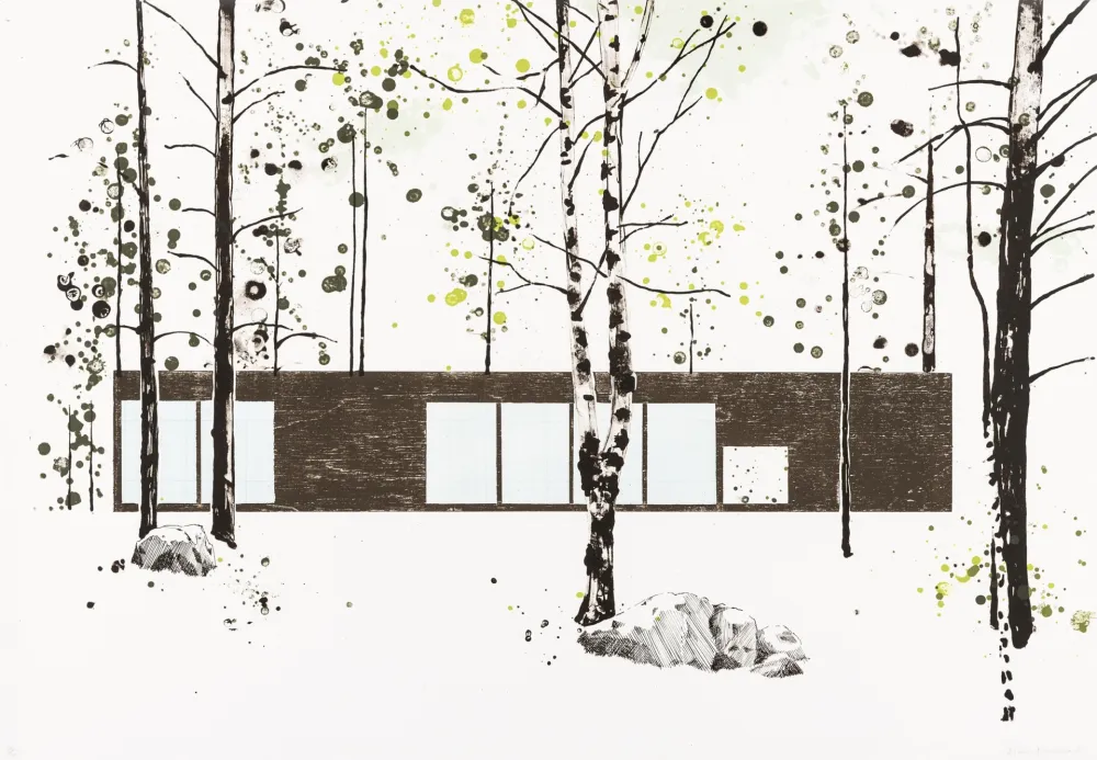 Lithograph Drummond - Experimental House for Marimekko